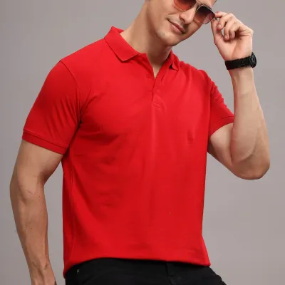 سترة نصف أكمام لون احمر منتج تجريبي