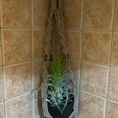 تعليقة زرع مكرمية