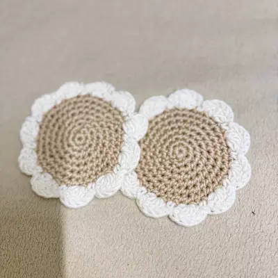 كوسترات مكرمية وكروشيه