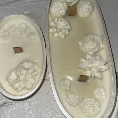 وعاء شمع رائع